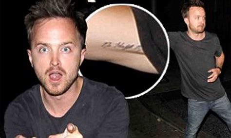 does aaron paul have tattoos|breaking bad jesse tattoos.